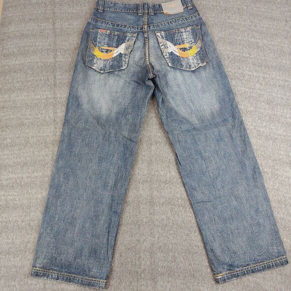 VTG Men 32x32 Pepe Jeans London Baggy Wide Leg Streetwear Skater Y2K Embroidered - Picture 3 of 8